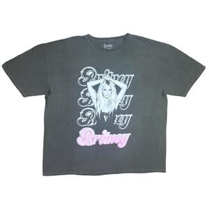Britney Brands Britney Spears Oversized Crew Neck Tee - Size 2X